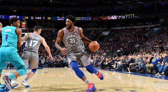 NBA - Embiid salva Philadelphia da una cocente sconfitta interna con Charlotte