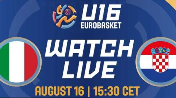 LIVE FIBA Eurobasket U16F - Italia vs Croazia diretta streaming 15:30