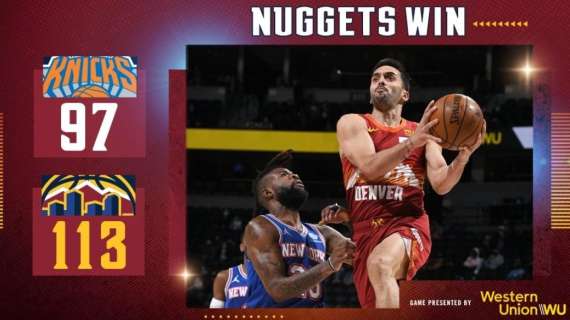 NBA - Il dominante primo quarto lancia i Nuggets al successo sui Knicks