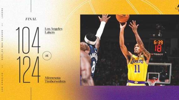 NBA - A Minnesota una nuova stazione del calvario dei Lakers