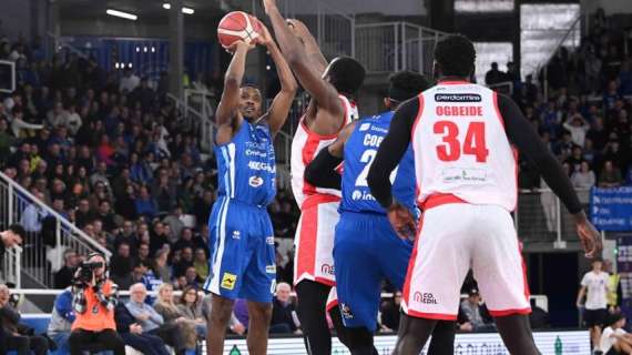 LIVE LBA - Brescia si fa recuperare 23 punti da Pistoia ma nel finale vince gara-1 