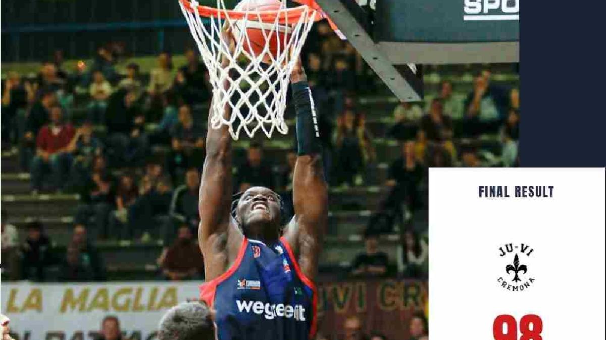 Urania Milano crolla nell’ultimo quarto sul parquet della JuVi Cremona