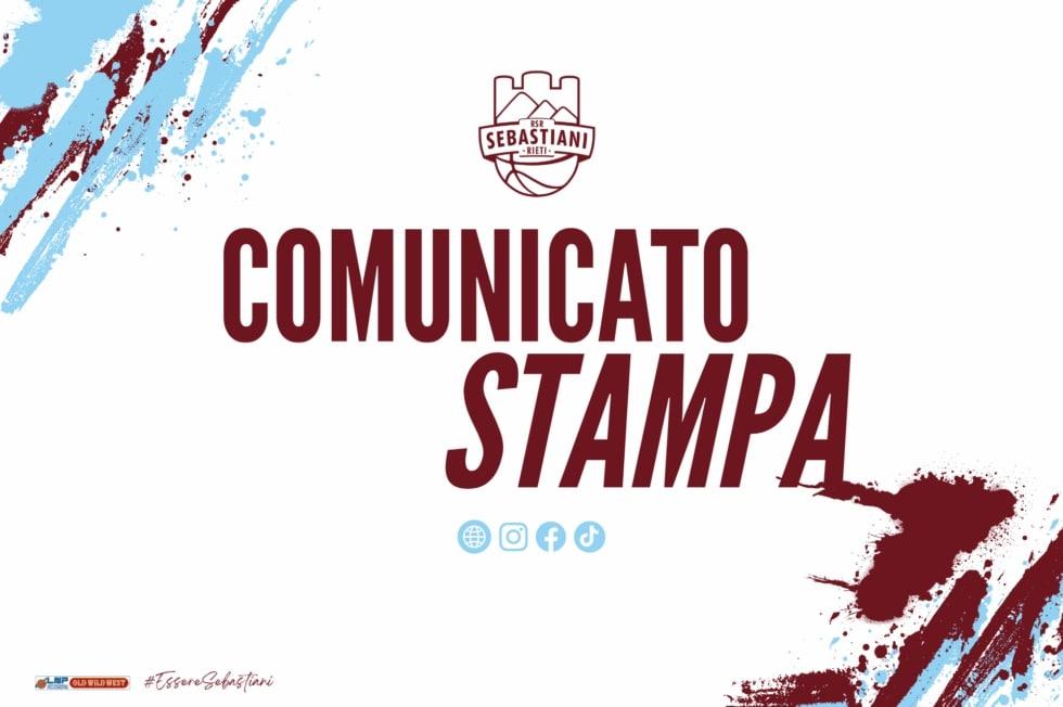 A2 - Sebastiani Rieti, i ringraziamenti all'Estra Pistoia: il comunicato 