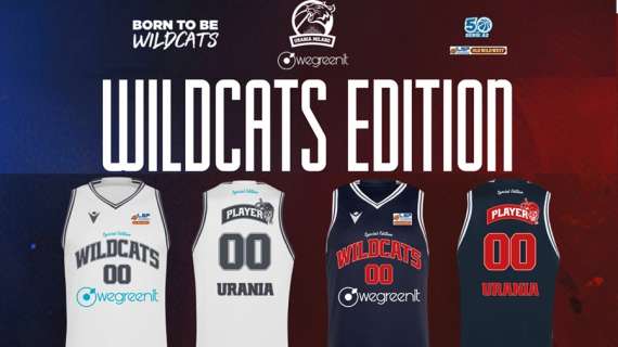 A2 - Wegreenit Urania Milano: Maglie wildcats edition per le prime due partite 