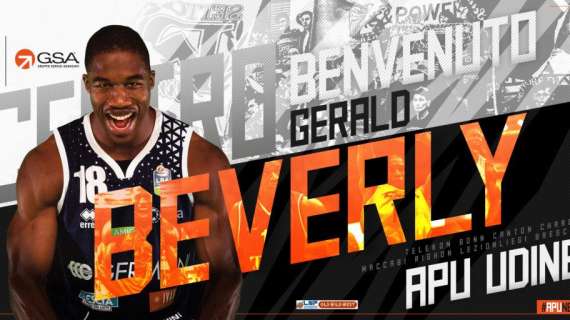 UFFICIALE A2 - Udine, colpo Gerald Beverly