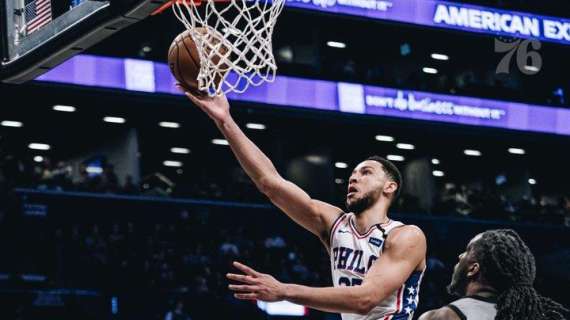 NBA - Al Barclays Center Ben Simmons schiaccia i Brooklyn Nets