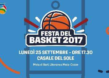 Domani, lunedì, a Mola di Bari la Festa del Basket pugliese