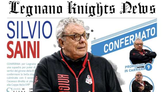 Serie B - Legnano Knights conferma Silvio Saini nel segno della continuità