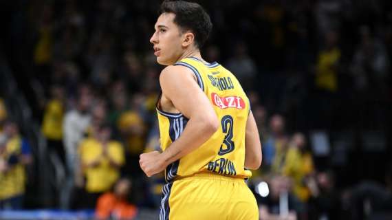 Matteo Spagnolo salta la partita dell'Alba Berlino con l'Efes