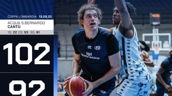 Blu Basket Bergamo lotta ma cede contro Cantù | Rimadesio Lombardia Cup 