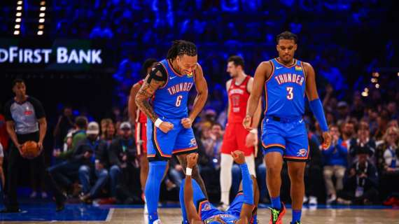 NBA - I Thunder piegano dei Pelicans poco più che volenterosi