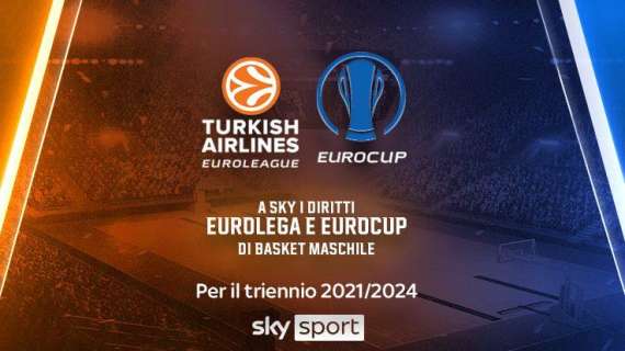 L'EuroCup su Sky Sport, la sesta giornata il 7 e l'8 dicembre