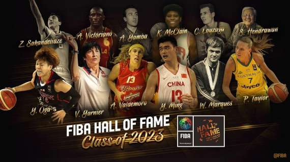 Sando Gamba e Yao Ming nella Classe 2023 della FIBA Hall of Fame
