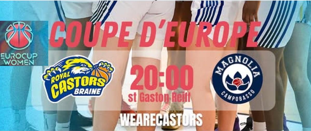 LIVE ECW | Castors Braine VS La Molisana Campobasso, diretta streaming