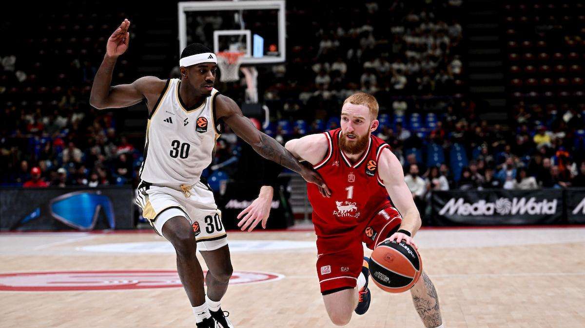 Olimpia avanti 40-32 contro l'Asvel: tabellini e pagelle all'intervallo