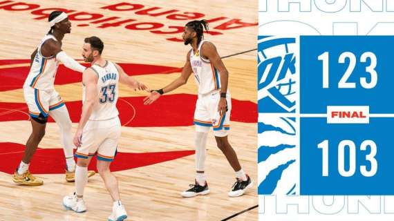 NBA - Toronto terra di conquista per gli Oklahoma City Thunder