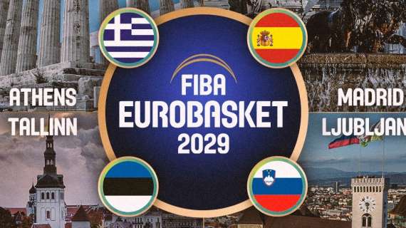 EuroBasket 2029, la finale a Madrid: gironi anche in Grecia, Slovenia e Estonia