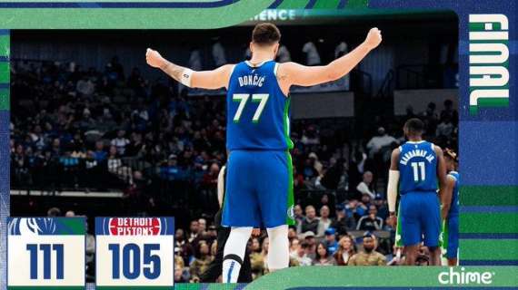 NBA - Dallas: Doncic scrive 53 e Dinwiddie vince la gara contro Detroit