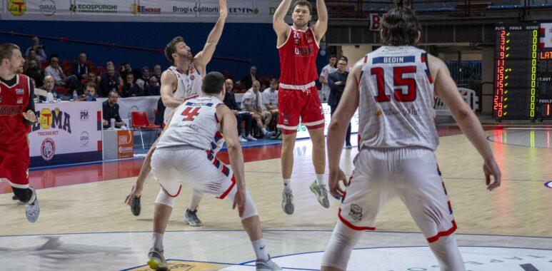 Serie B - Il San Giobbe si arrende solo all'ultimo con la T Montecatini