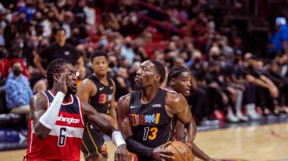 NBA - Gli Heat dominano i Wizards in partita e in classifica