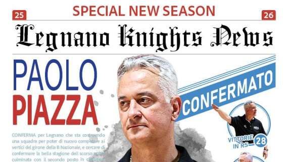 Serie B - Legnano Knights: si riparte dalla conferma di coach Piazza