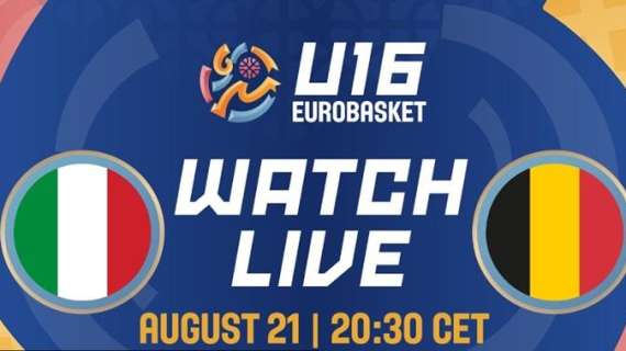 LIVE FIBA Eurobasket U16F - Italia vs Belgio diretta streaming 20:30