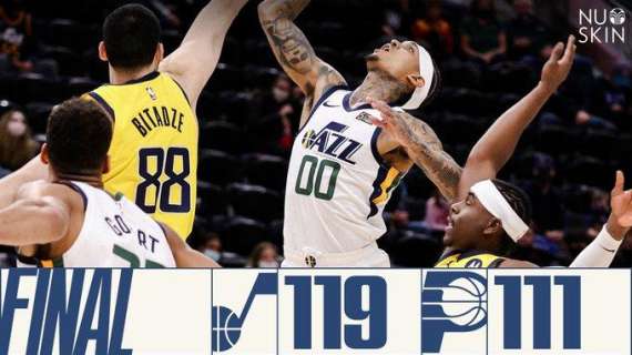NBA - I Pacers si fanno recuperare dagli Utah Jazz che perdono Mitchell