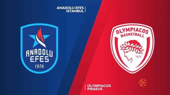 EuroLeague - L'Efes domina l'ultimo quarto: ko l'Olympiacos
