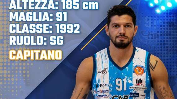 Serie B - Georgi Sirakov è il nuovo capitano della Virtus Basket Molfetta