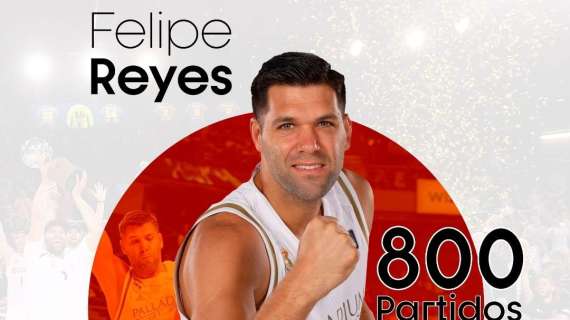 ACB - Felipe Reyes raggiunge le 800 partite in carriera