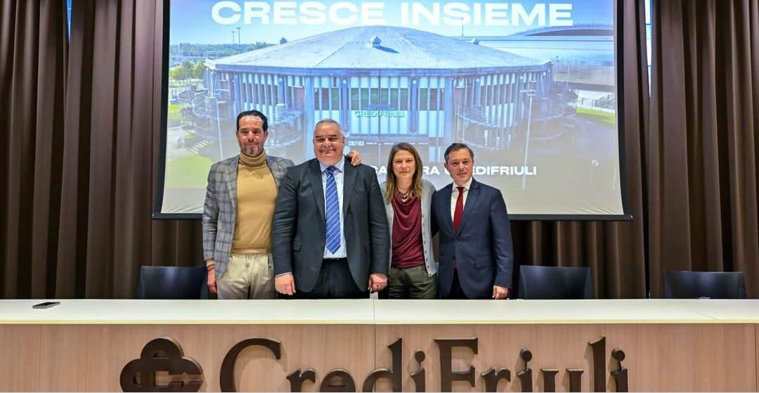 Apu Udine annuncia l’accordo per la cessione dei naming rights del Carnera a Credifriuli