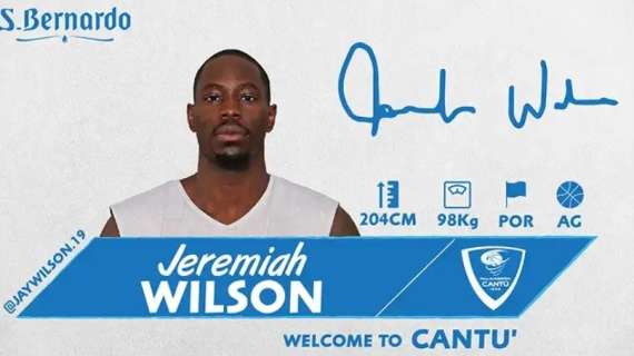UFFICIALE A - Jeremiah Wilson è un nuovo giocatore di Cantù