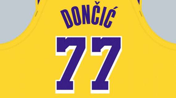 Luka Doncic diventerà il primo giocatore Lakers ad indossare la #77