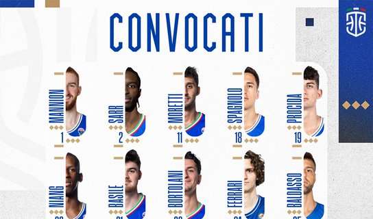 Italbasket, i 20 convocati di Pozzecco a febbraio: tanti i giovani in squadra