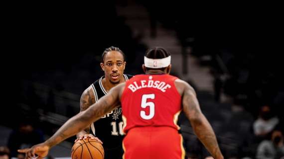NBA - San Antonio contiene New Orleans e DeRozan piazza la botta della vittoria