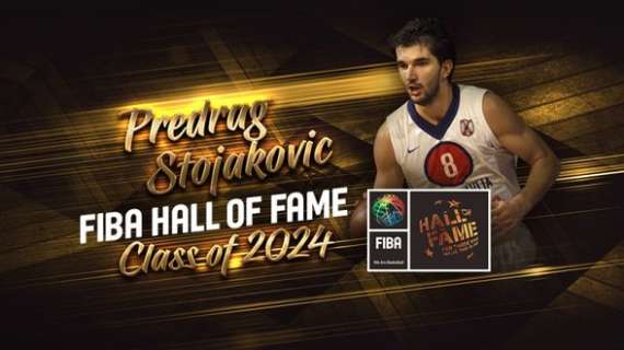 Predrag Stojakovic nella classe 2024 della FIBA Hall of Fame