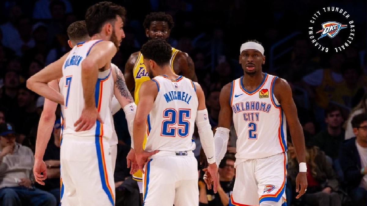 Gli Oklahoma City Thunder schiaffeggiano dei Lakers senza stars