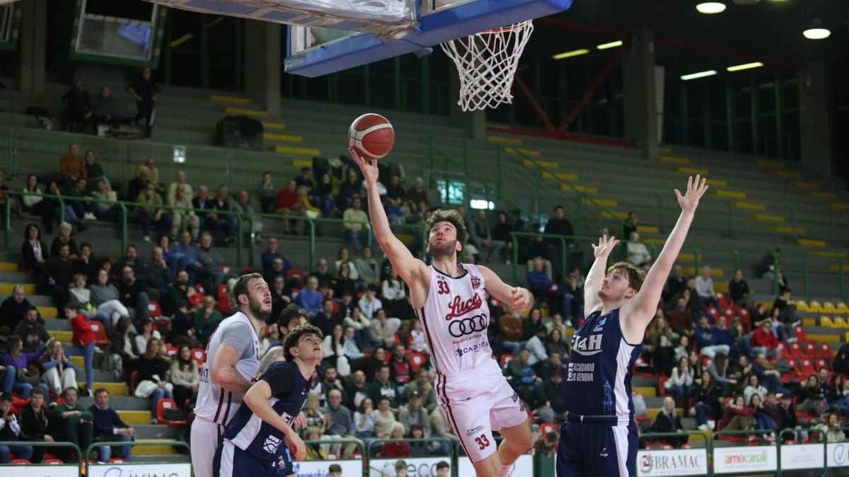 Serie B - Lucca parte forte al PalaTagliate, l'Elah Acquario di Genova va KO