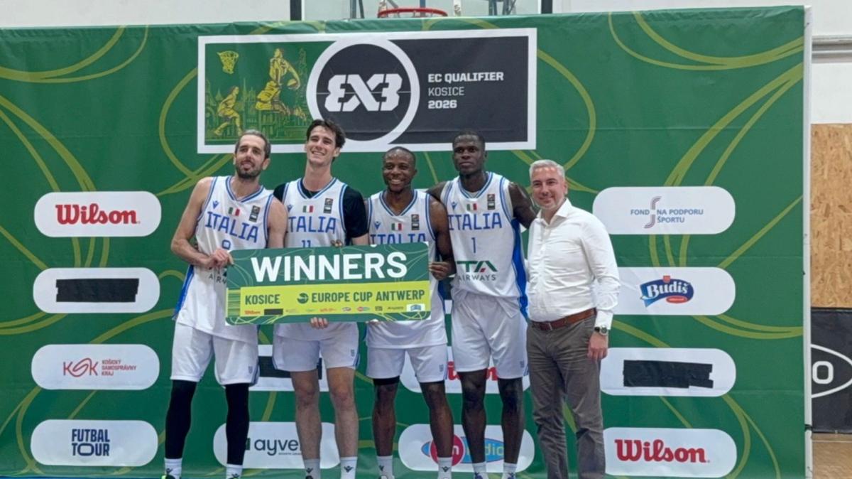 Italbasket 3x3 batte il Portogallo (21-14) e vola ad Anversa. Azzurre eliminate