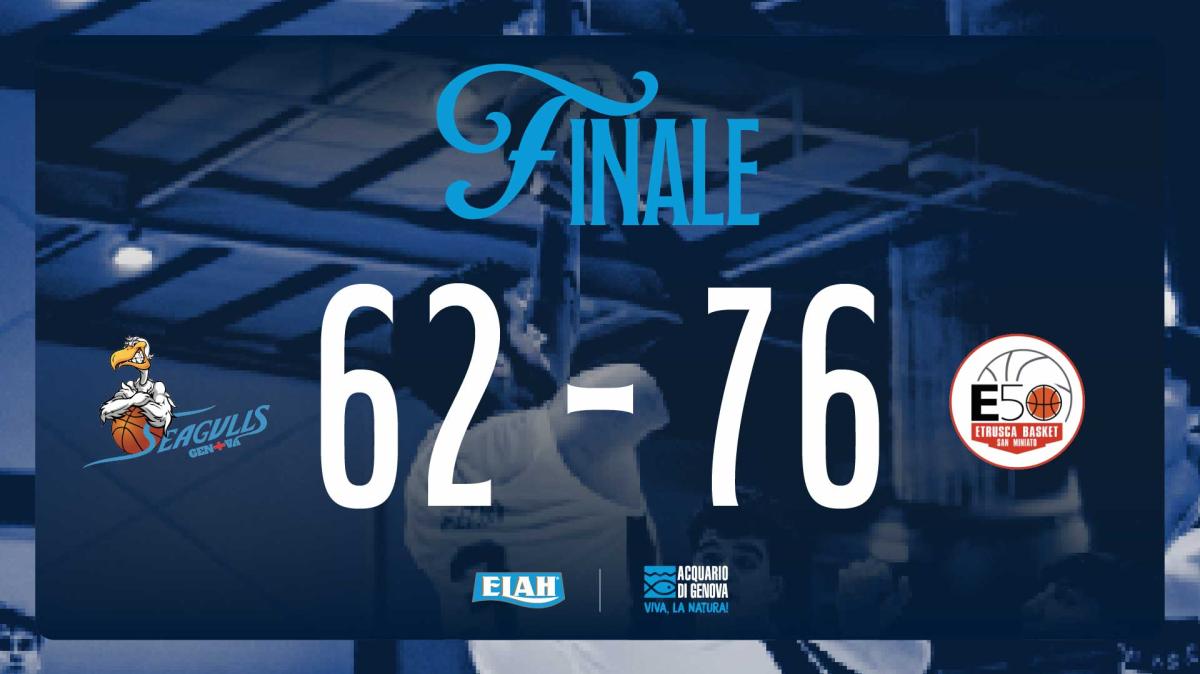 Serie B - San Miniato più solida, Seagulls costretti alla resa