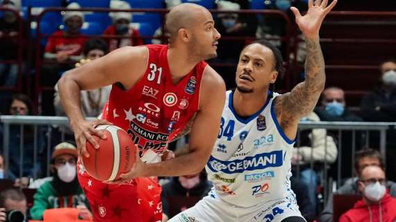 UFFICIALE LBA - Tegola Milano, per Shavon Shields frattura del radio destro