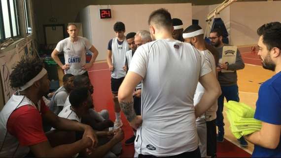 Lega A - Cantù, scrimmage contro Bergamo