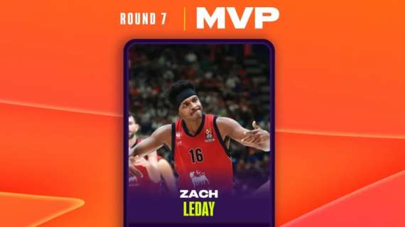 Olimpia, Zach LeDay è l'MVP del Round 7 di EuroLeague