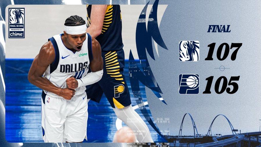  Brandon Williams guida i Mavericks sui Pacers, decisivo il contributo dalla panchina