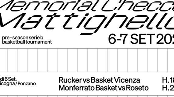 Serie B - Memorial Mattighello con Rucker-Vicenza e Monferrato-Roseto