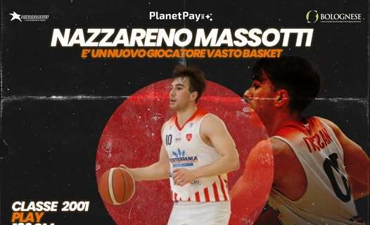 Serie B - Vasto Basket, Nazzareno Massotti è il nuovo playmaker