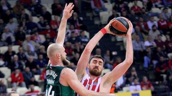 EuroLeague - Olympiakos, Milutinov out dieci giorni