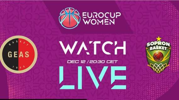 LIVE ECW -  Geas Sesto S. Giovanni vs Sopron, la diretta streaming