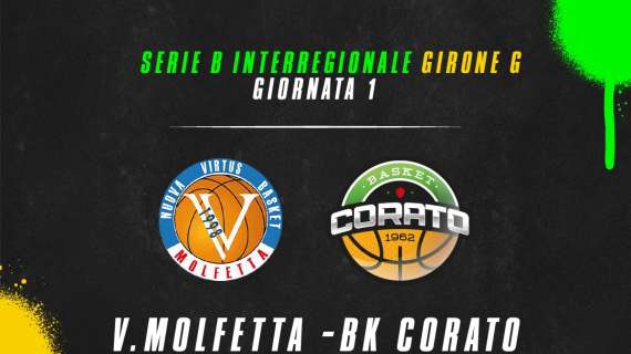 Serie B - La Fas Basket Corato esordisce al PaolaPoli di Molfetta