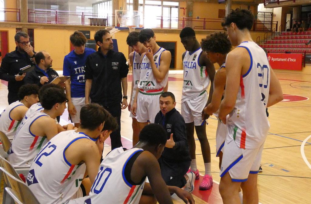 Italbasket U16, a Palma di Maiorca Italia-Spagna 83-94 (Compaore 17) 